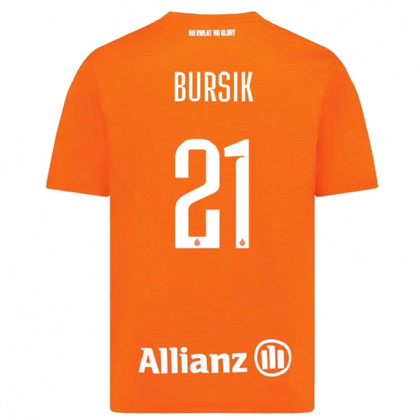 Danxen Mujer Camiseta Josef Bursik #21 Naranja Blanco Portero Equipación 2025/26 La Camisa México