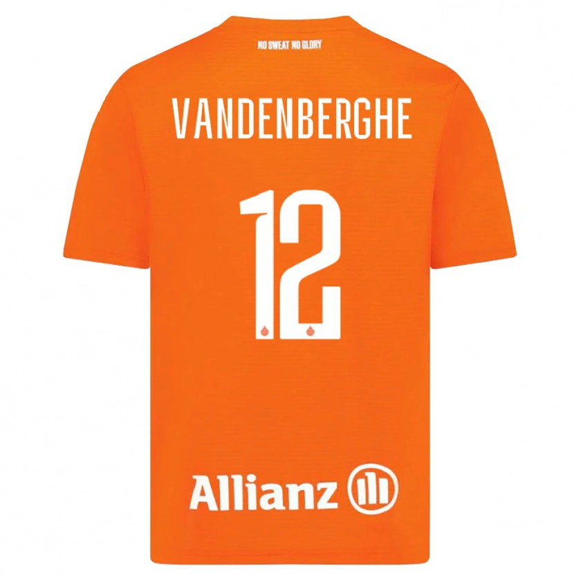 Danxen Mujer Camiseta Xander Vandenberghe #12 Naranja Blanco Portero Equipación 2025/26 La Camisa México