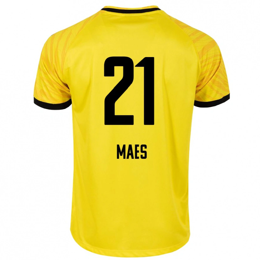 Danxen Mujer Camiseta Noa Maes #21 Amarillo Negro Portero Equipación 2025/26 La Camisa México