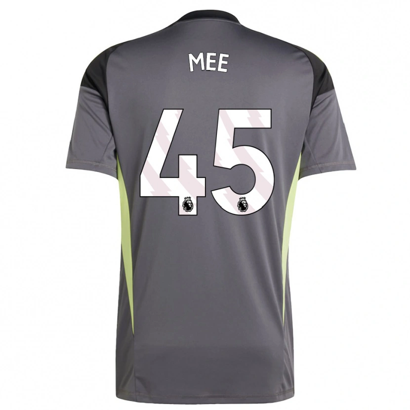 Danxen Mujer Camiseta Dermot Mee #45 Gris Oscuro Blanco Portero Equipación 2025/26 La Camisa México