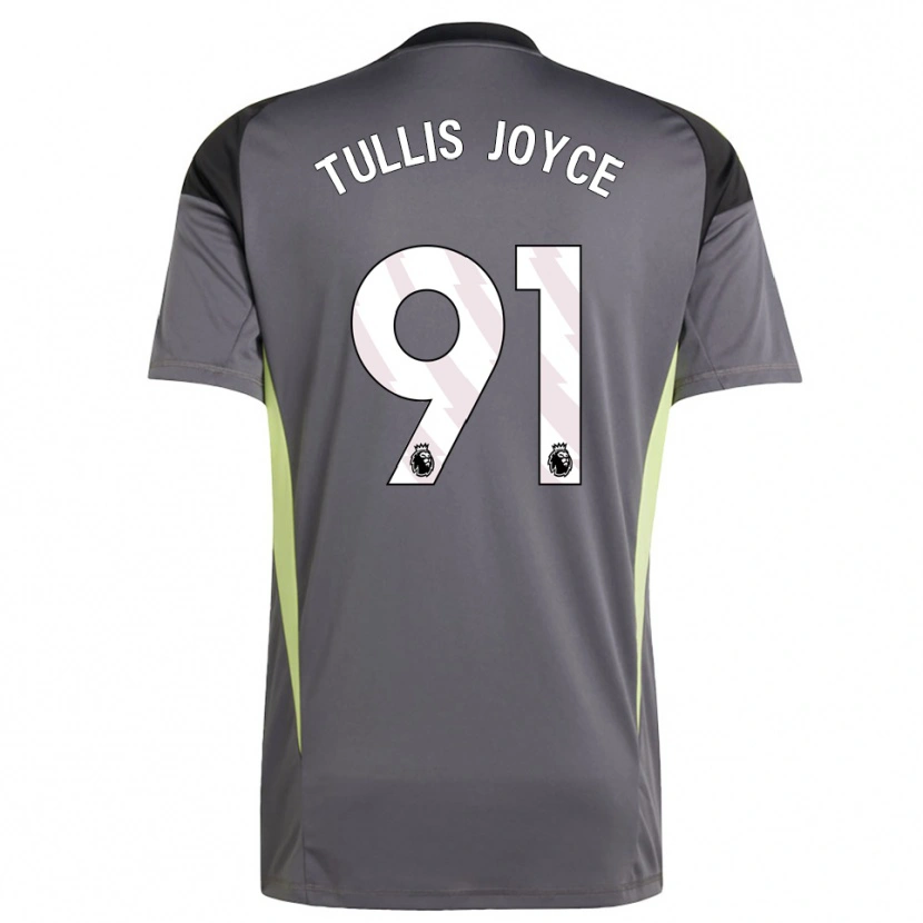 Danxen Mujer Camiseta Phallon Tullis-Joyce #91 Gris Oscuro Blanco Portero Equipación 2025/26 La Camisa México