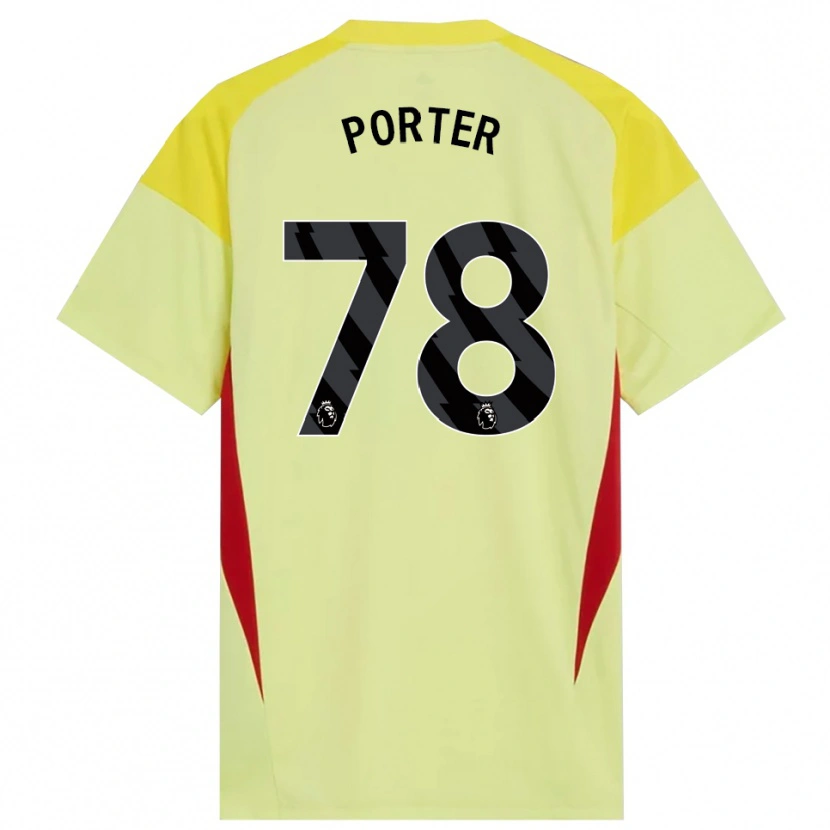 Danxen Mujer Camiseta Jack Porter #78 Amarillo Rojo Negro Portero Equipación 2025/26 La Camisa México