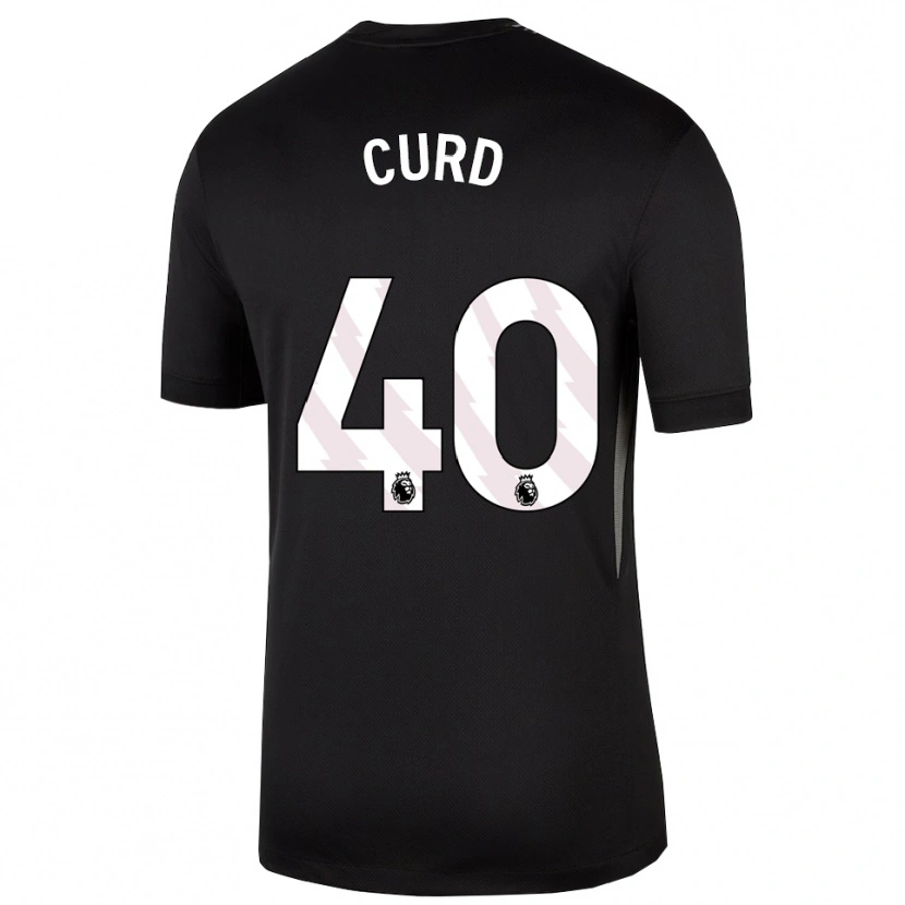Danxen Mujer Camiseta Ted Curd #40 Blanco Negro Portero Equipación 2025/26 La Camisa México