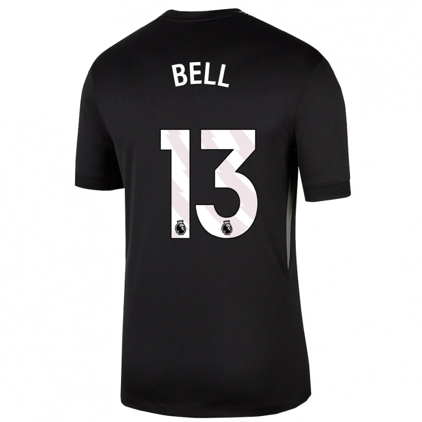 Danxen Mujer Camiseta Toby Bell #13 Blanco Negro Portero Equipación 2025/26 La Camisa México