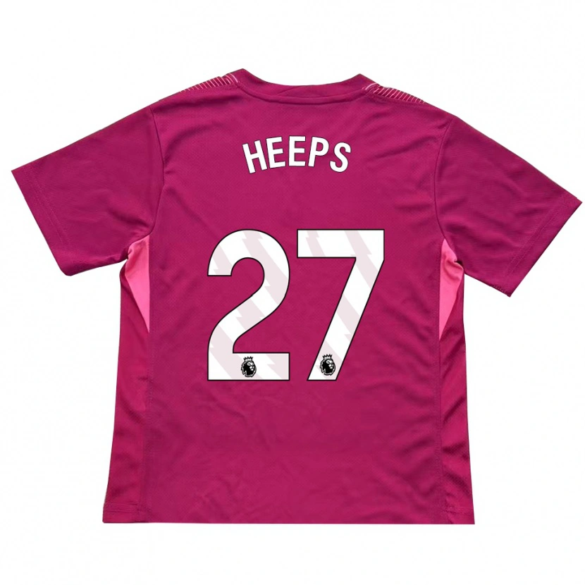 Danxen Mujer Camiseta Eleanor Heeps #27 Rosa Blanco Portero Equipación 2025/26 La Camisa México