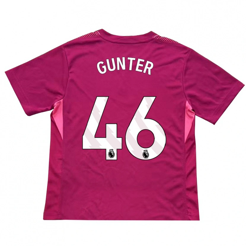 Danxen Mujer Camiseta Luca Gunter #46 Rosa Blanco Portero Equipación 2025/26 La Camisa México