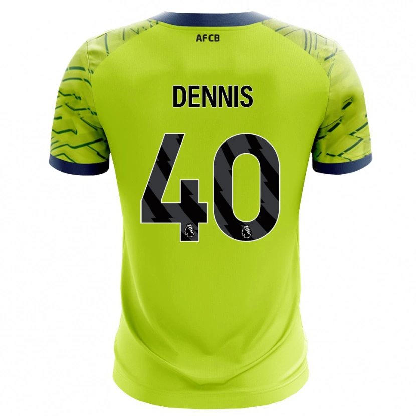 Danxen Mujer Camiseta Will Dennis #40 Verde Amarillo Portero Equipación 2025/26 La Camisa México