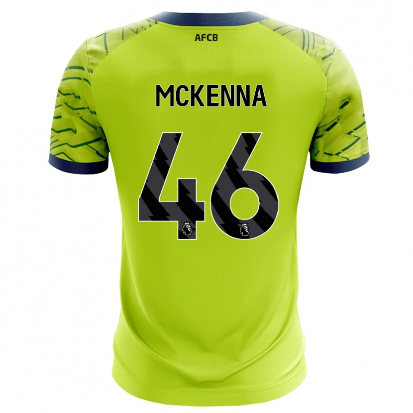 Danxen Mujer Camiseta Callan McKenna #46 Verde Amarillo Portero Equipación 2025/26 La Camisa México