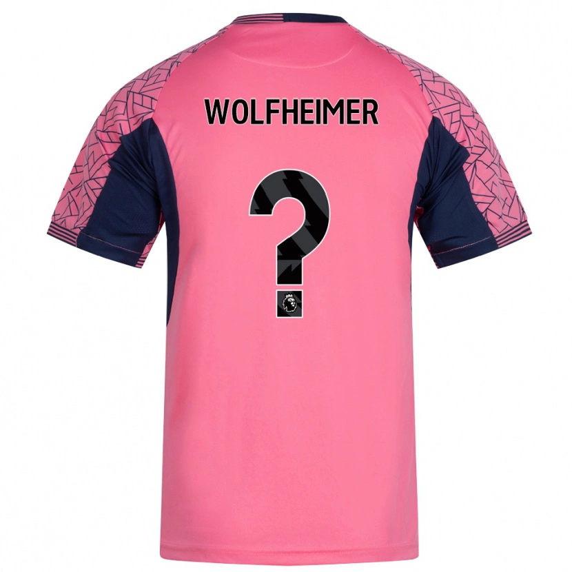 Danxen Mujer Camiseta Connor Wolfheimer #0 Rosa Negro Portero Equipación 2025/26 La Camisa México