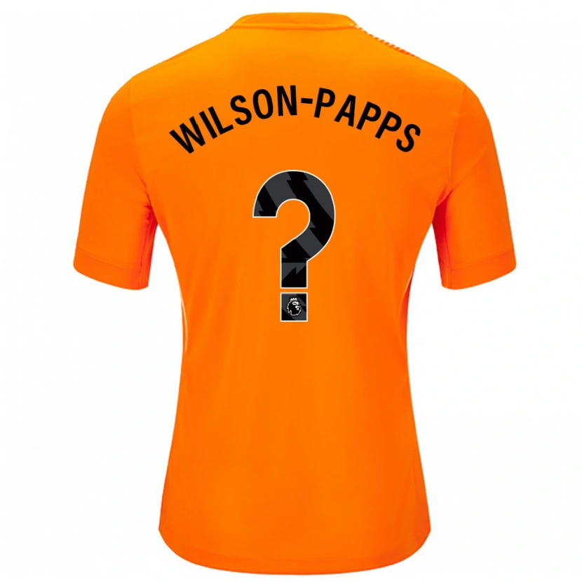 Danxen Mujer Camiseta Charlie Wilson-Papps #0 Naranja Negro Portero Equipación 2025/26 La Camisa México