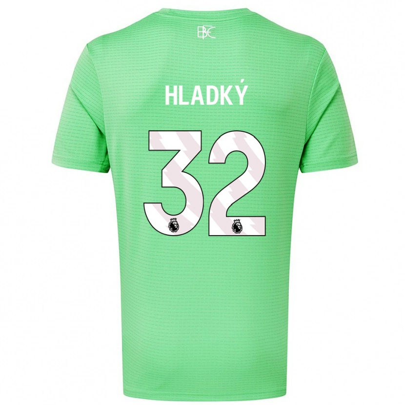 Danxen Mujer Camiseta Vaclav Hladky #32 Verde Medio Portero Equipación 2025/26 La Camisa México