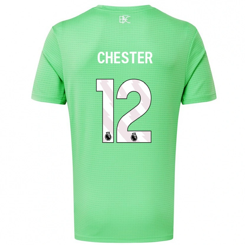 Danxen Mujer Camiseta Felix Chester #12 Verde Medio Portero Equipación 2025/26 La Camisa México