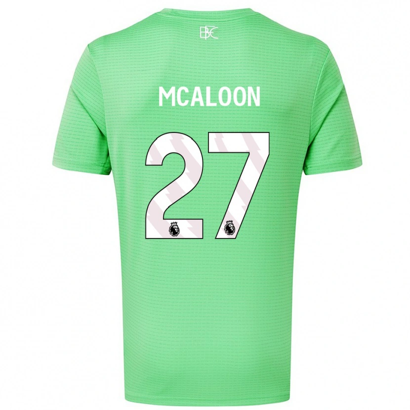 Danxen Mujer Camiseta Naoisha Mcaloon #27 Verde Medio Portero Equipación 2025/26 La Camisa México