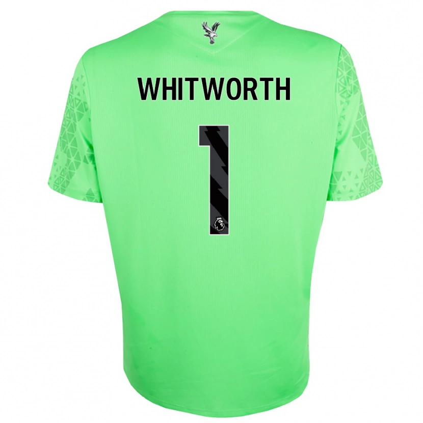 Danxen Mujer Camiseta Harry Whitworth #1 Verde Negro Portero Equipación 2025/26 La Camisa México