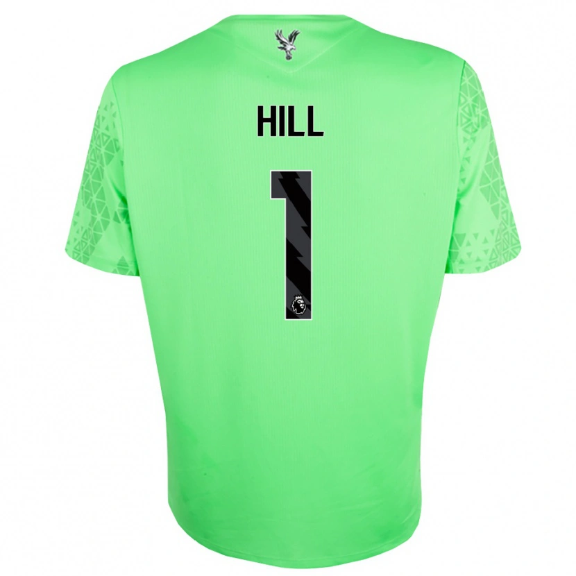 Danxen Mujer Camiseta Marcus Hill #1 Verde Negro Portero Equipación 2025/26 La Camisa México