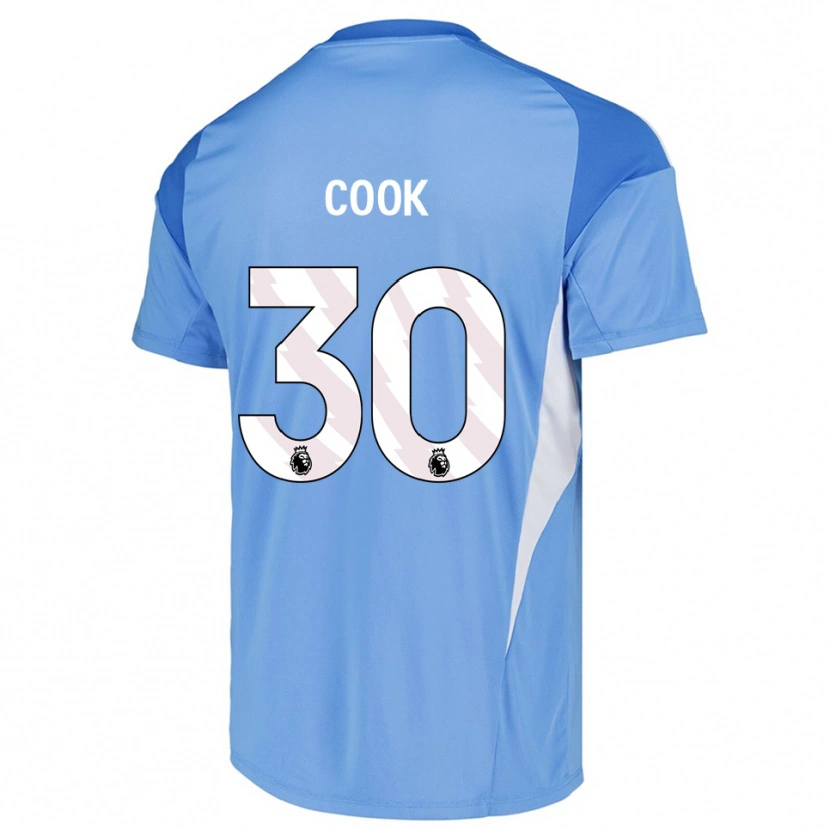 Danxen Mujer Camiseta Robbie Cook #30 Azul Cielo Blanco Portero Equipación 2025/26 La Camisa México