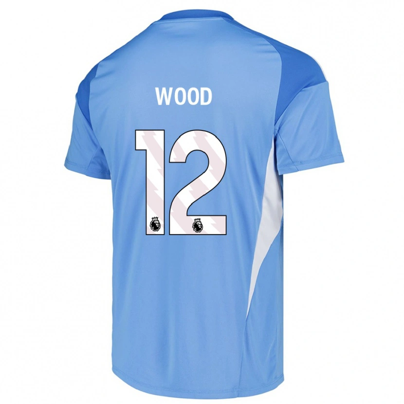 Danxen Mujer Camiseta Oliver Wood #12 Azul Cielo Blanco Portero Equipación 2025/26 La Camisa México