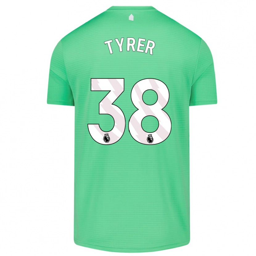 Danxen Mujer Camiseta Harry Tyrer #38 Verde Medio Portero Equipación 2025/26 La Camisa México