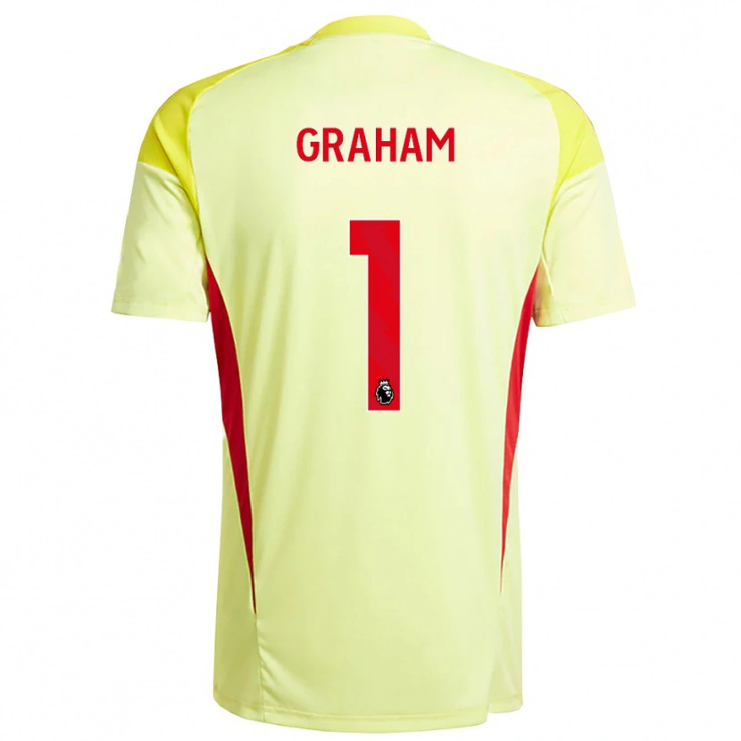 Danxen Mujer Camiseta Ally Graham #1 Amarillo Naranja Claro Portero Equipación 2025/26 La Camisa México