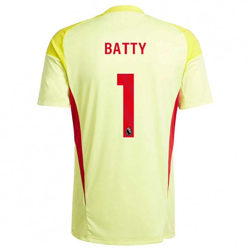 Danxen Mujer Camiseta Emily Batty #1 Amarillo Naranja Claro Portero Equipación 2025/26 La Camisa México