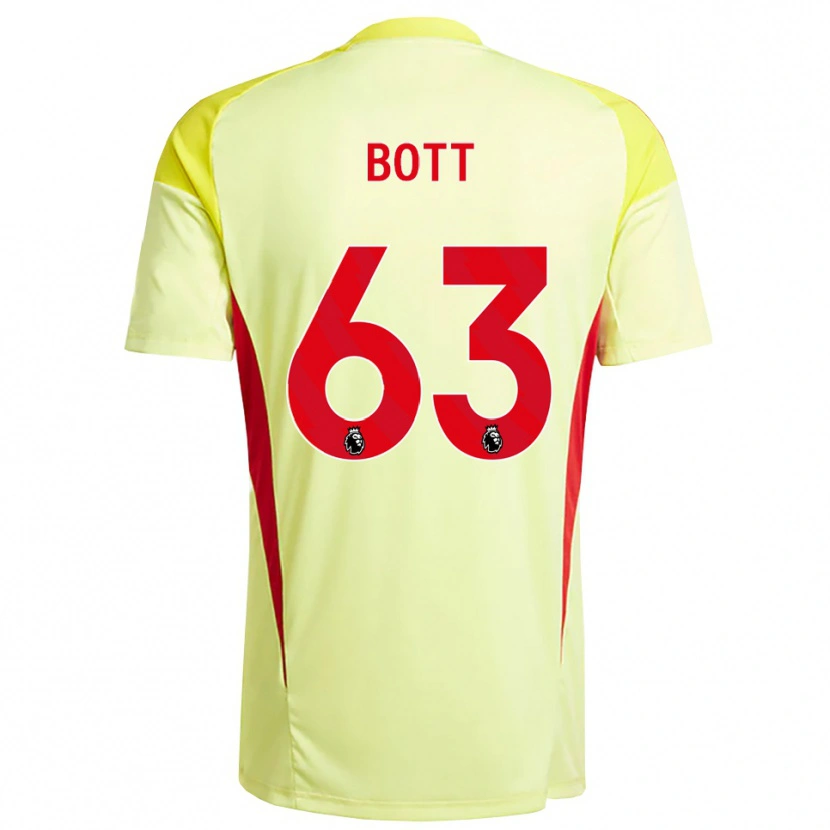 Danxen Mujer Camiseta Aaron Bott #63 Amarillo Naranja Claro Portero Equipación 2025/26 La Camisa México