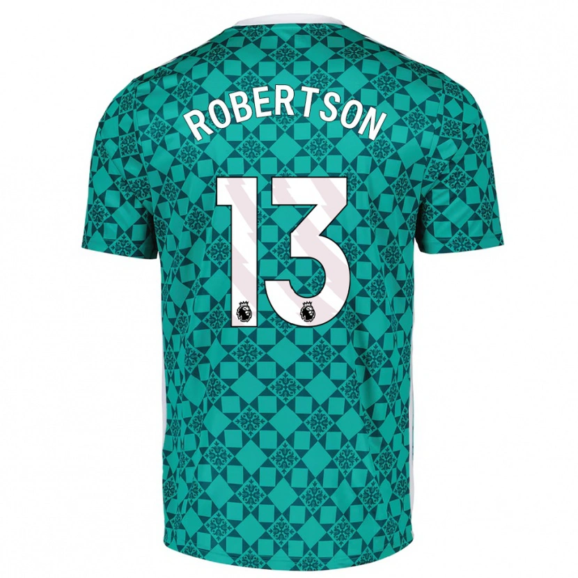 Danxen Mujer Camiseta Finley Robertson #13 Verde Blanco Portero Equipación 2025/26 La Camisa México