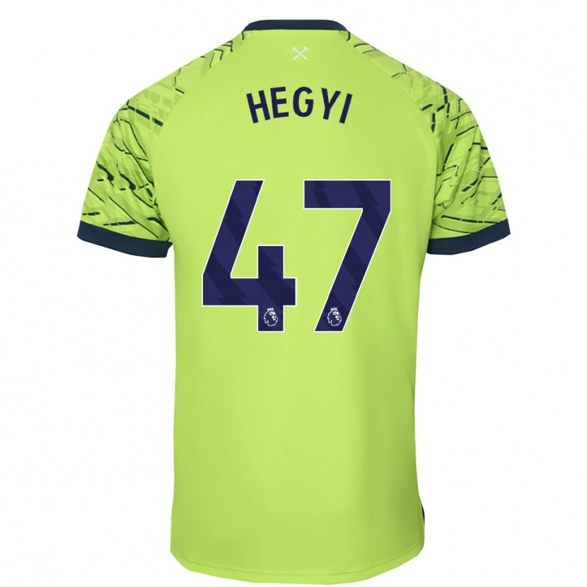 Danxen Mujer Camiseta Krisztián Hegyi #47 Verde Fluorescente Portero Equipación 2025/26 La Camisa México