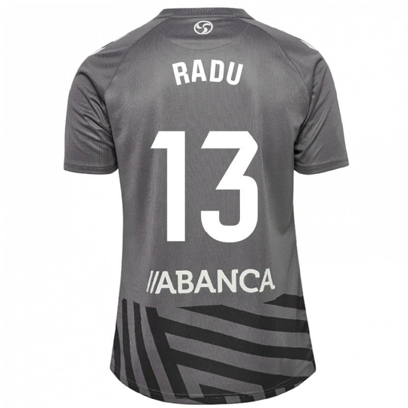Danxen Mujer Camiseta Ionuț Radu #13 Gris Oscuro Negro Portero Equipación 2025/26 La Camisa México