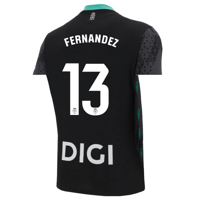Danxen Mujer Camiseta Aitor Fernández #13 Gris Oscuro Negro Portero Equipación 2025/26 La Camisa México