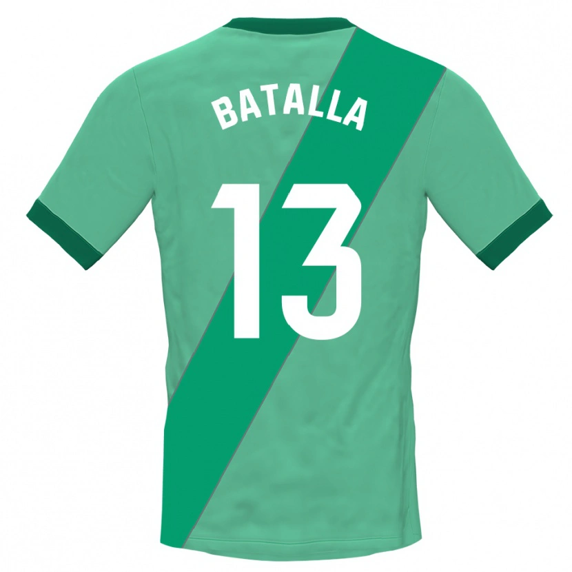 Danxen Mujer Camiseta Augusto Batalla #13 Verde Negro Portero Equipación 2025/26 La Camisa México