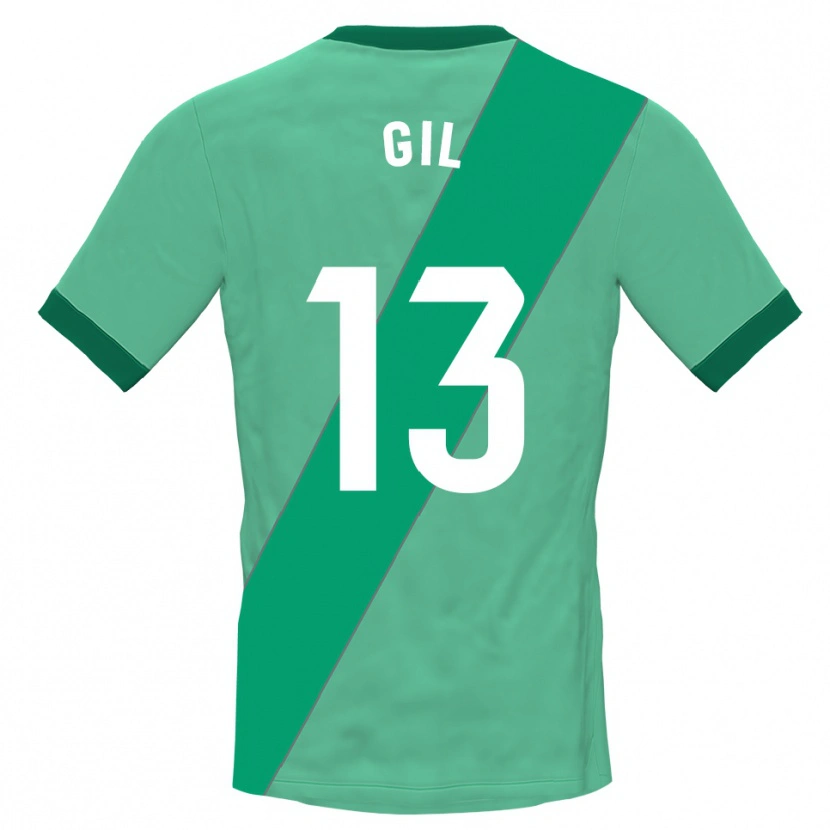 Danxen Mujer Camiseta Juanpe Gil #13 Verde Negro Portero Equipación 2025/26 La Camisa México