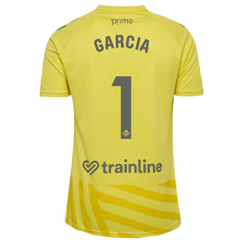 Danxen Mujer Camiseta Germán García #1 Amarillo Gris Portero Equipación 2025/26 La Camisa México