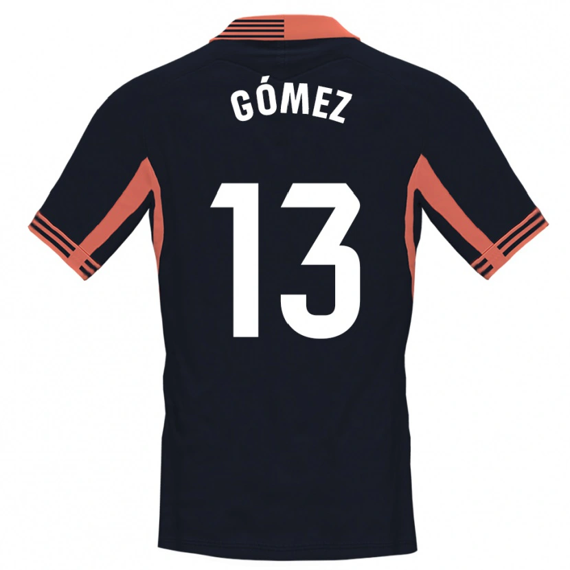 Danxen Mujer Camiseta Rubén Gómez #13 Negro Blanco Naranja Portero Equipación 2025/26 La Camisa México