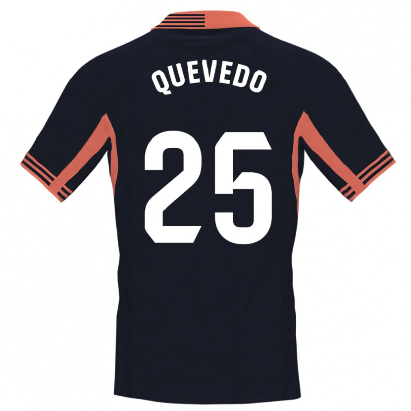 Danxen Mujer Camiseta Alex Quevedo #25 Negro Blanco Naranja Portero Equipación 2025/26 La Camisa México
