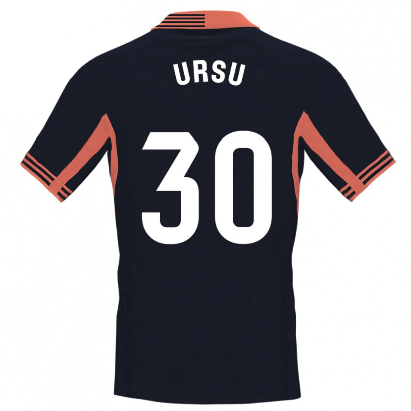Danxen Mujer Camiseta Eduard Ursu #30 Negro Blanco Naranja Portero Equipación 2025/26 La Camisa México