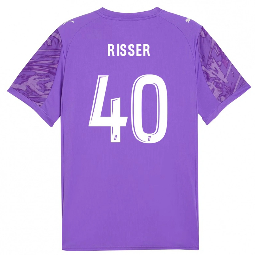 Danxen Mujer Camiseta Robin Risser #40 Blanco Lilo Portero Equipación 2025/26 La Camisa México