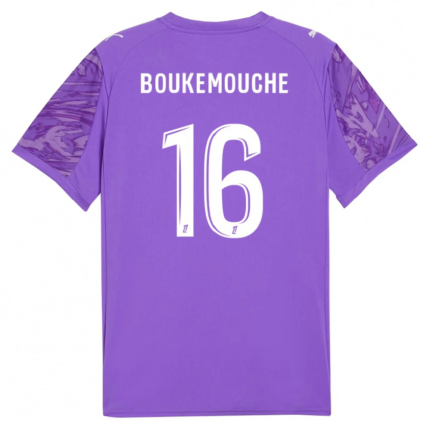 Danxen Mujer Camiseta Amine Boukemouche #16 Blanco Lilo Portero Equipación 2025/26 La Camisa México