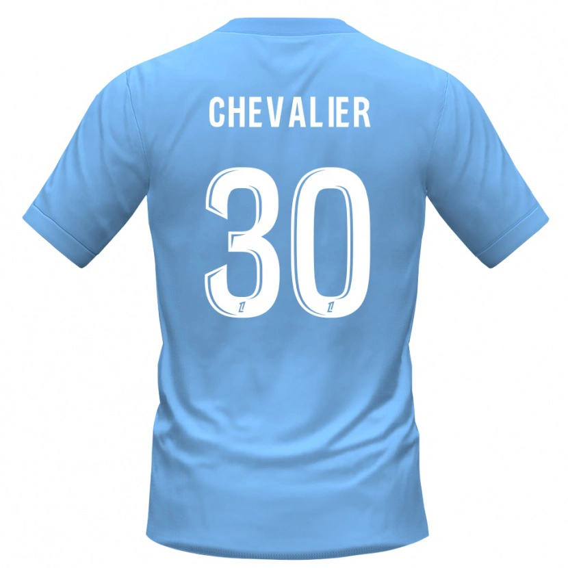 Danxen Mujer Camiseta Lucas Chevalier #30 Azul Negro Portero Equipación 2025/26 La Camisa México