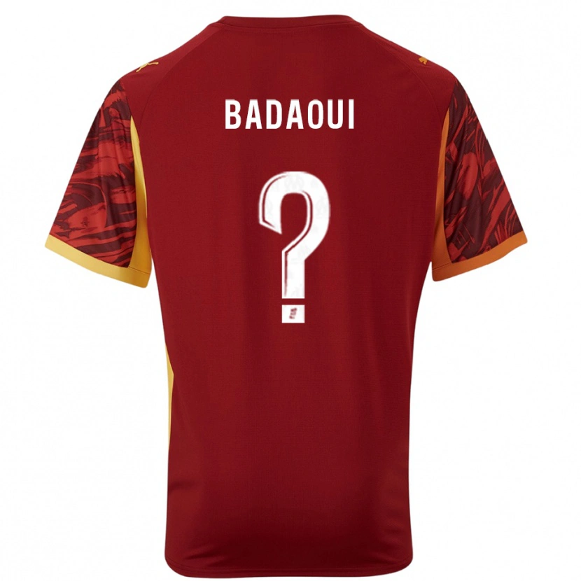 Danxen Mujer Camiseta Yassine Badaoui #0 Marrón Borgoña Portero Equipación 2025/26 La Camisa México