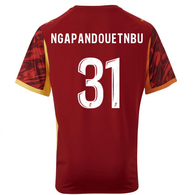 Danxen Mujer Camiseta Simon Ngapandouetnbu #31 Marrón Borgoña Portero Equipación 2025/26 La Camisa México