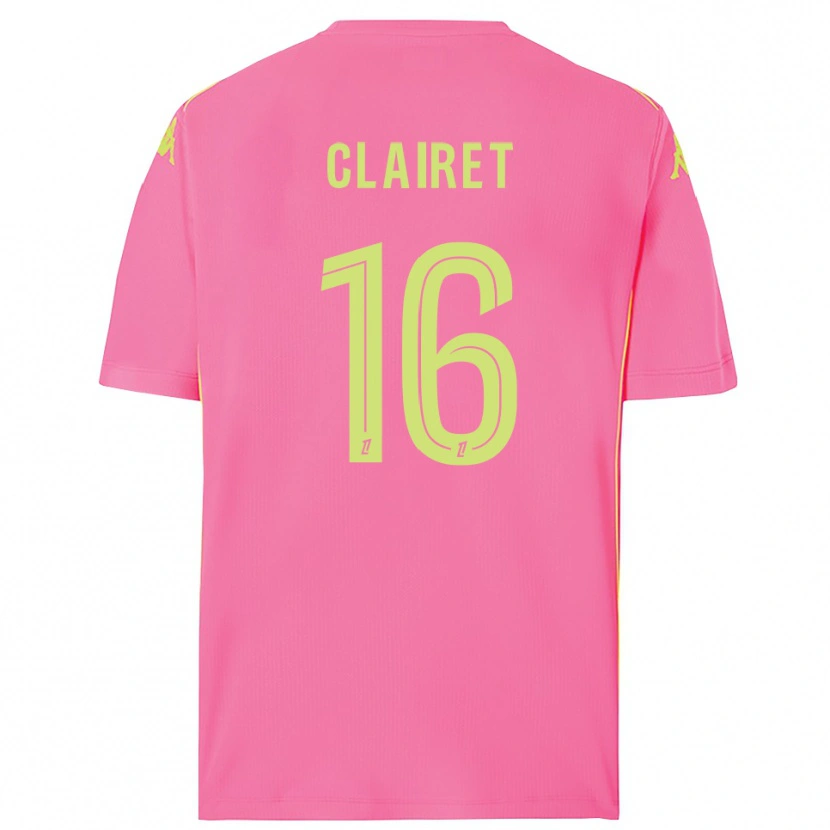 Danxen Mujer Camiseta Duncan Clairet #16 Rosa Caliente Portero Equipación 2025/26 La Camisa México