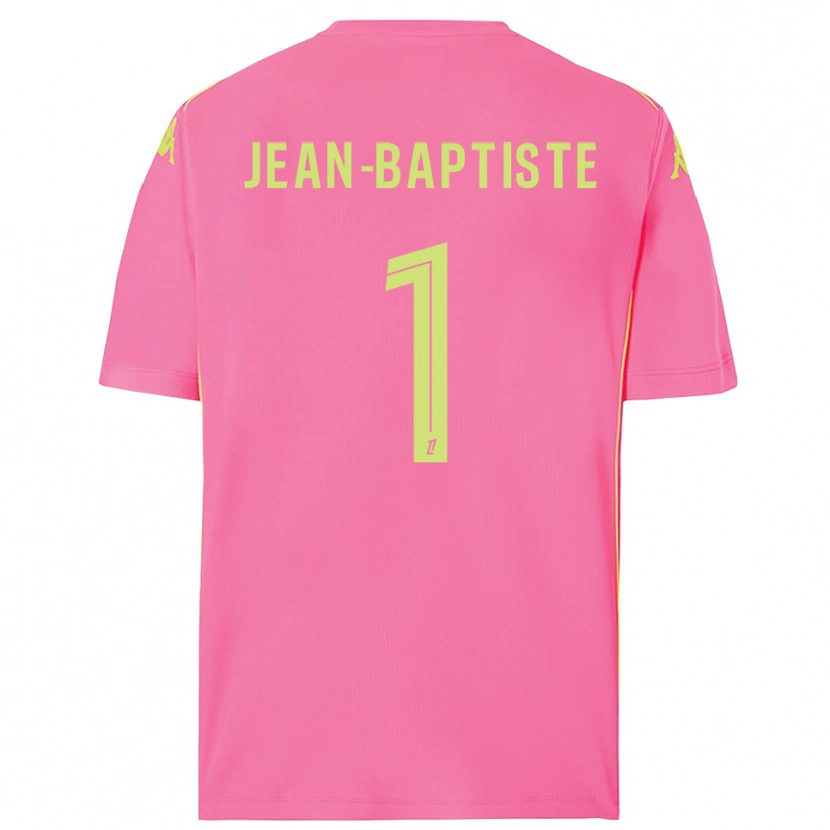 Danxen Mujer Camiseta Romain Jean-Baptiste #1 Rosa Caliente Portero Equipación 2025/26 La Camisa México