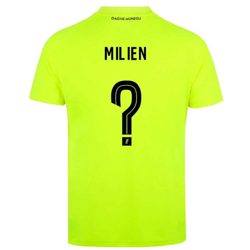 Danxen Mujer Camiseta Kenley Milien #0 Verde Fluorescente Negro Portero Equipación 2025/26 La Camisa México