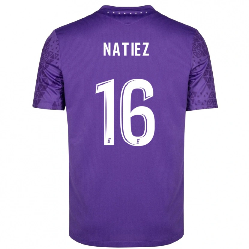 Danxen Mujer Camiseta Stanislas Natiez #16 Morado Blanco Portero Equipación 2025/26 La Camisa México