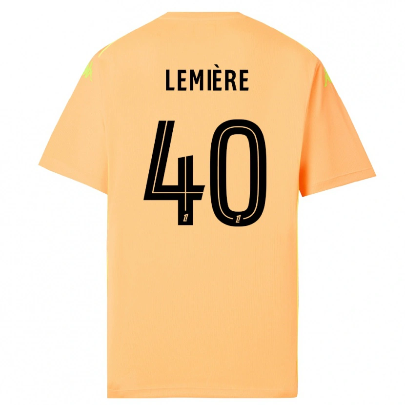 Danxen Mujer Camiseta Pauline Lemière #40 Naranja Oscuro Negro Portero Equipación 2025/26 La Camisa México