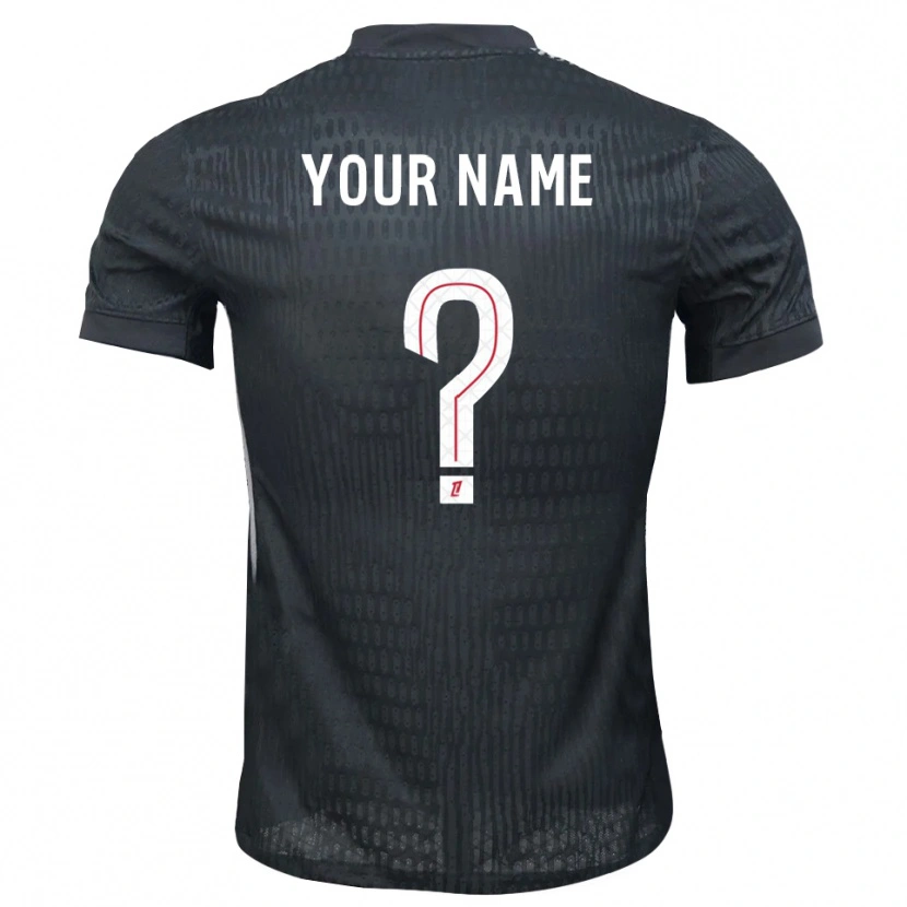 Danxen Mujer Camiseta Paris Saint-Germain Gris Oscuro Negro Portero Equipación 2025/26 La Camisa México