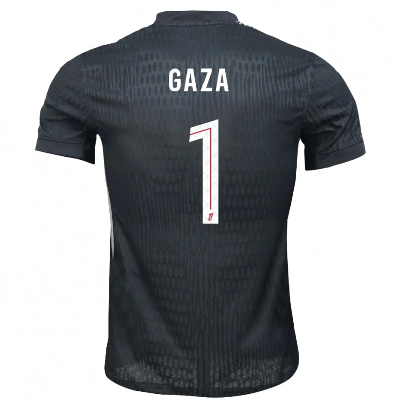 Danxen Mujer Camiseta Johnny Gaza #1 Gris Oscuro Negro Portero Equipación 2025/26 La Camisa México