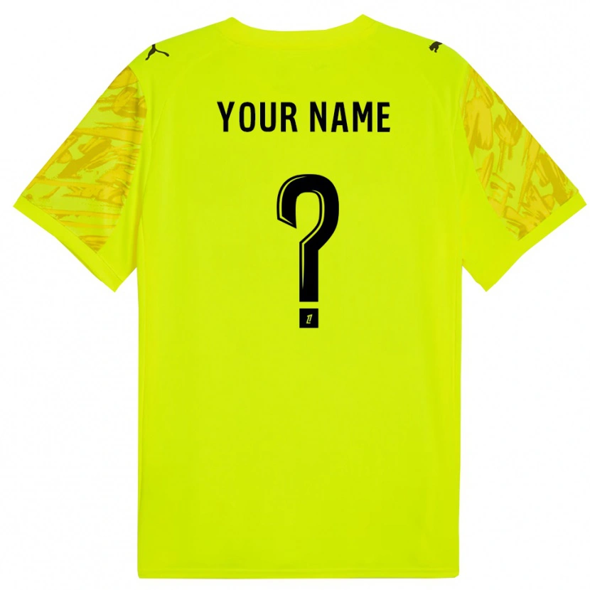 Danxen Mujer Camiseta Stade Reims Verde Fluorescente Amarillo Portero Equipación 2025/26 La Camisa México