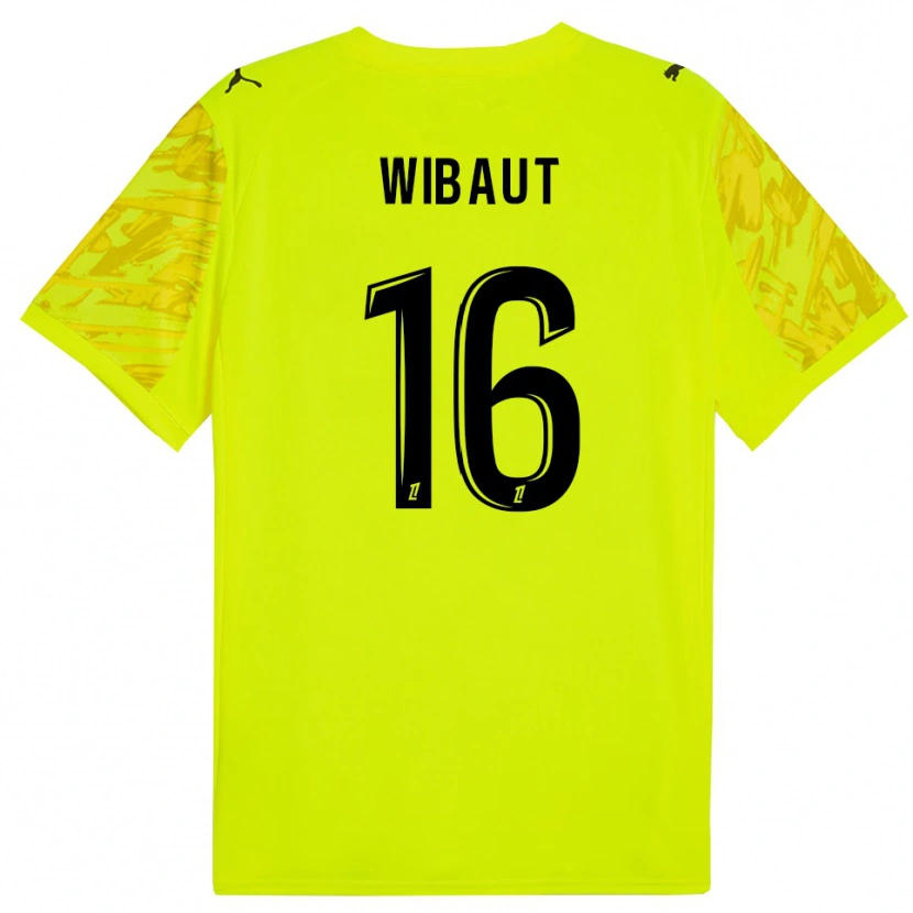 Danxen Mujer Camiseta Clara Wibaut #16 Verde Fluorescente Amarillo Portero Equipación 2025/26 La Camisa México
