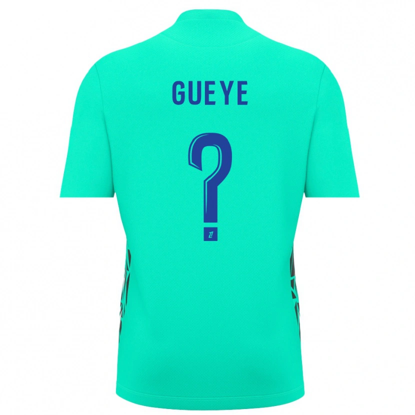 Danxen Mujer Camiseta Khady Gueye #0 Azul Aguamarina Portero Equipación 2025/26 La Camisa México